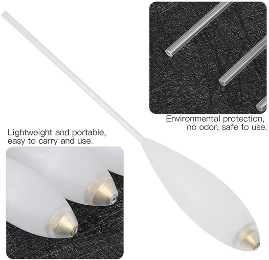 Dailygoody - Sinking Float Bombarda Vissersfloat - Voor Professioneel Gebruik - Transparant Acryl - Lichtgewicht en Gevoelig - Geschikt voor Vliegvissen van Merkloos — afbeelding 4