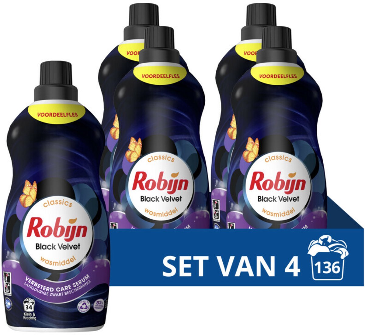 4x Robijn Klein en Krachtig