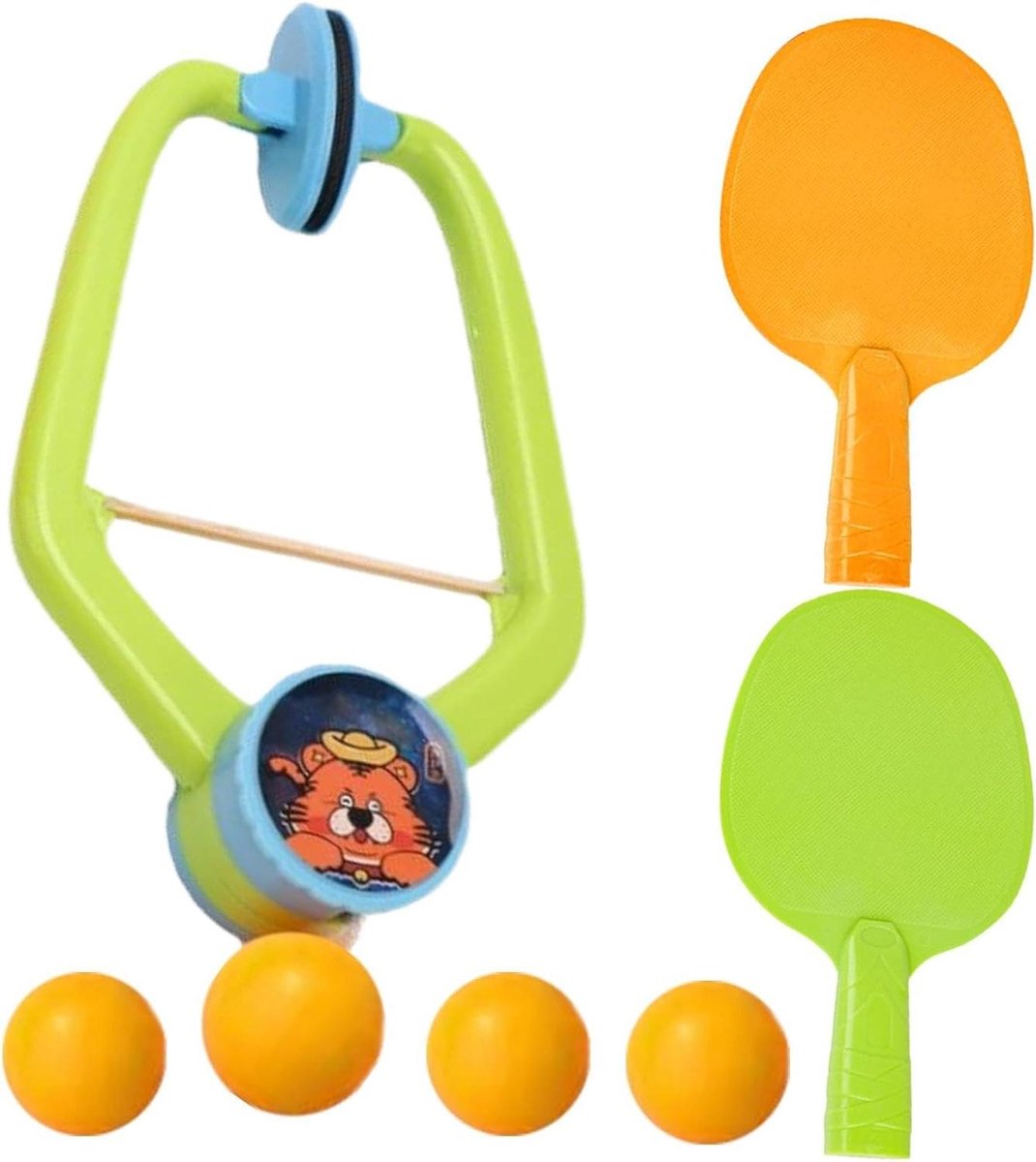 Pingpong Trainer Set - Tafeltennis Oefenen - Vaardigheden Verbeteren - Draagbaar Deuropening Ontwerp - 30 x 20 x 5 cm