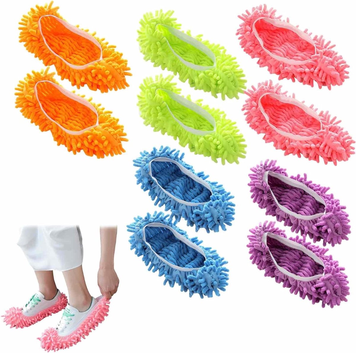Multifunctionele Schoenen voor Binnen, 24x9cm, Comfortabel en Duurzaam, Ideaal voor Vloer- en Meubelreiniging, Universele Maat