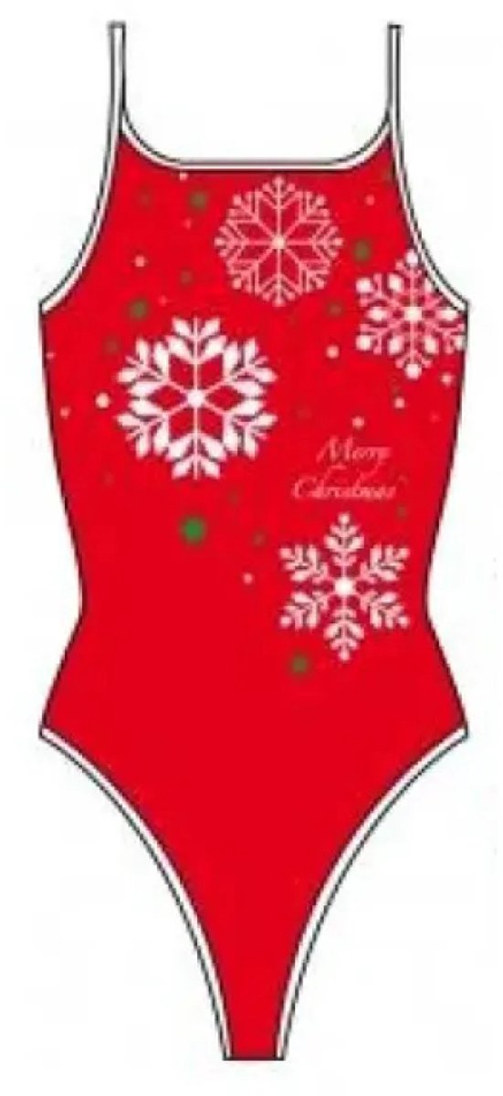 Turbo Snow Christmas Zwemkleding Rood XL Vrouw Red