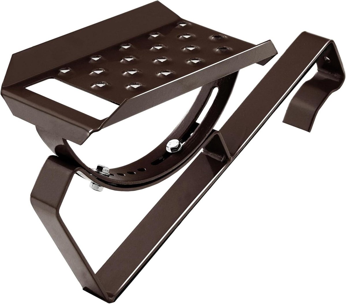 Daktrap - Dakopstap - Veilig dakonderhoud - Verstelbaar voor helling - 25cm - Bruin