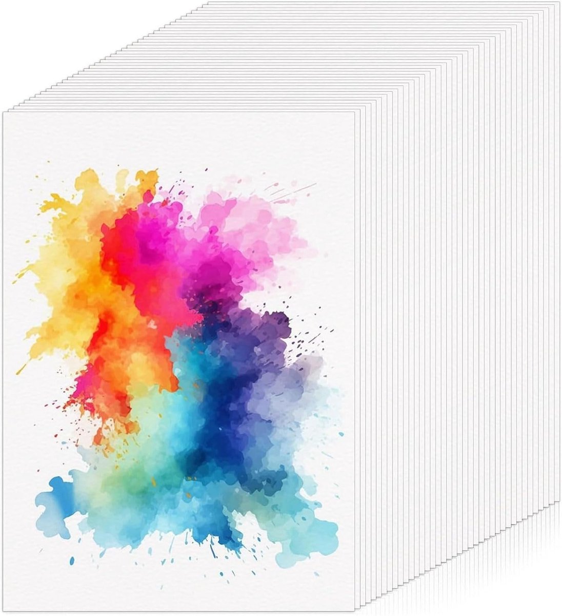 60 Vel A6 Aquarelpapier 300 gsm - Ideaal voor Schilderen, Tekenen en DIY Creaties (10.5 x 14.8 cm)