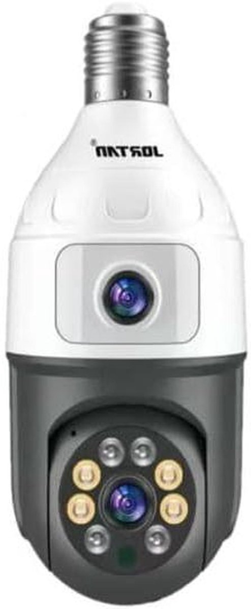 Draadloze Camera - Wifi Beveiliging - Huis Bewaken - 4 MP Resolutie - E27 Fitting - Wit