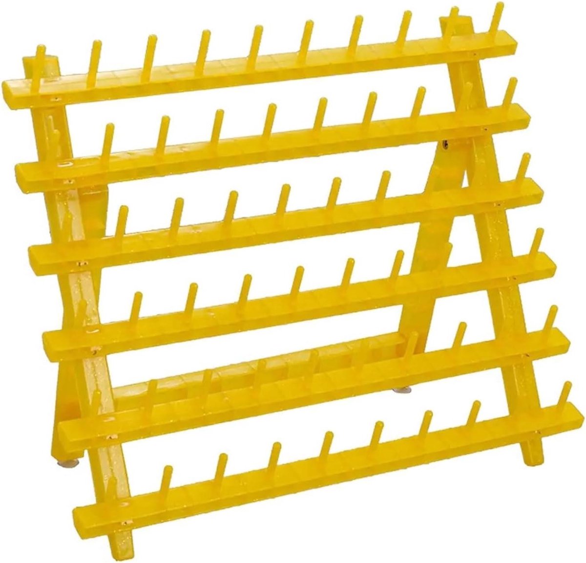Garenrolhouder - Draad organizer - Naaiwerk opbergen - Verstelbaar ontwerp - 391 cm breed - Geel