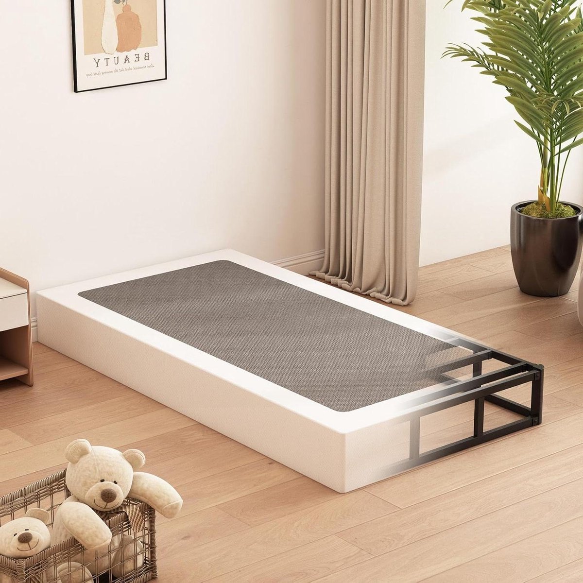 Boxspring Basis - Bedbodem - Comfortabel Slapen - Geluidsvrije Constructie - 205 cm Hoog -