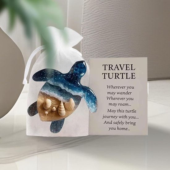 Knuffel dier - Aandenken - Troost bieden - Vervaagbestendig - 112 x 86 x 1 cm - Schildpad — afbeelding 4