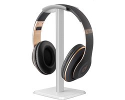 Koptelefoon standaard - Headset houder - Bureau organiseren - Afneembaar ontwerp - 9x9x20cm - Wit