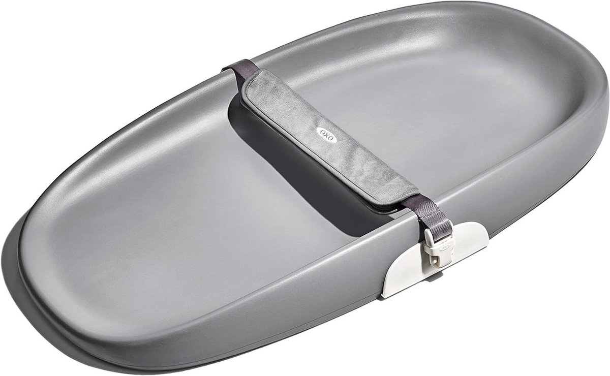 Verschoningsmat - Baby commodekussen - Baby verzorgen - Met één hand te sluiten - Tot 13.6 kg - Grijs