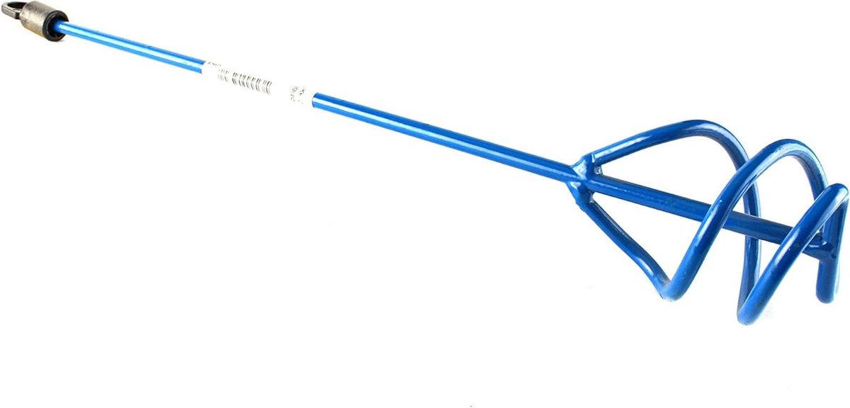 Mortelmengkraan - Roerstaaf mixer - Gelijkmatig mengen - Dubbele spiraal - 80 x 400 mm - Staal