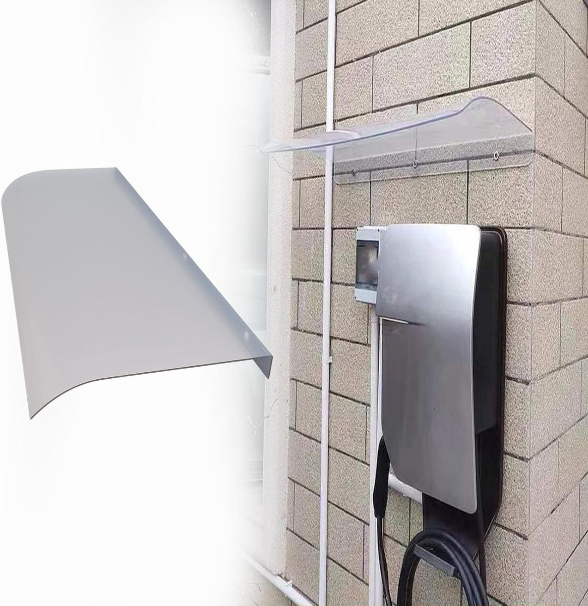 Regenafstoter voor ramen - Luifel buiten - Bescherming tegen weer - Stille regenprestaties - 40-120 cm lengte - Mat