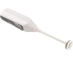 Elektrische Mixer - Hand Blender - Schuimige Drankjes Maken - Eenvoudige Knop Bediening - 20 cm - Wit