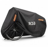 R2B Fietshoes Voor 1 Fiets Waterdicht - Universele Fiets Hoes - Oxford 300D - Anti-Diefstal - Fietscover - Elektrische Fiets & Fatbike Hoes - Incl. Opbergzak