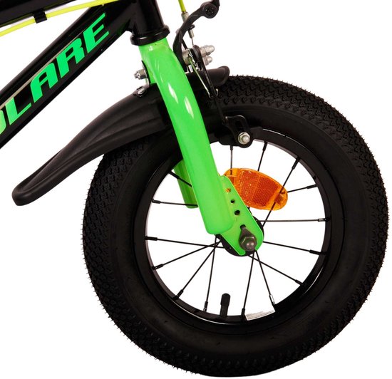Volare Super GT Kinderfiets - Jongens - 12 inch - Groen - Twee handremmen van Volare — afbeelding 5