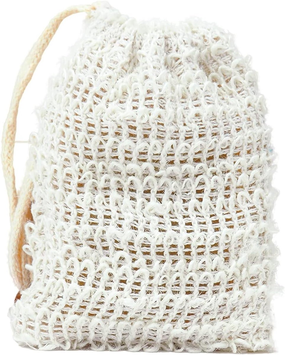 Zeepnet Handschoen - Sisal Scrub - Huid Peelen - 2-in-1 Functionaliteit - 15 x 10 x 2 cm - N.v.t.
