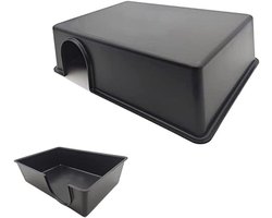 Reptielen Schuilplaats - Terrarium Huisje - Veilig Schuilplek - Duurzaam Plastic - XXL 42cm - Zwart