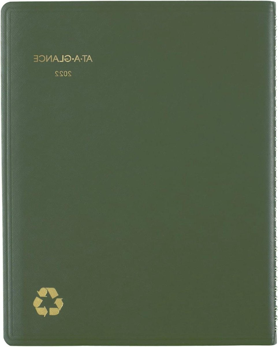 Afsprakenboek Planner - Week Maand - Zakelijk Plannen - Gemaakt van gerecycled materiaal - A4 formaat - Groen