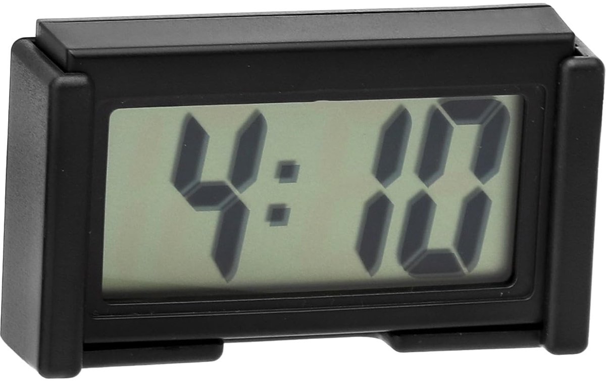 Store_8 - Digitale Klok - LED Klok - Compact en Handzaam - Zwart - Nachtlicht en Tijdweergave - Geschikt voor Auto en Kantoor - Slaapkamer