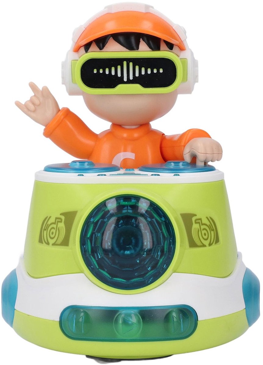ONF3 - Leerspeelgoed - DJ Bouncin - Muziekverlichting - Dansspeelgoed - Interactieve muziekervaring - Geschikt voor peuters - 17 x 12 x 9 cm