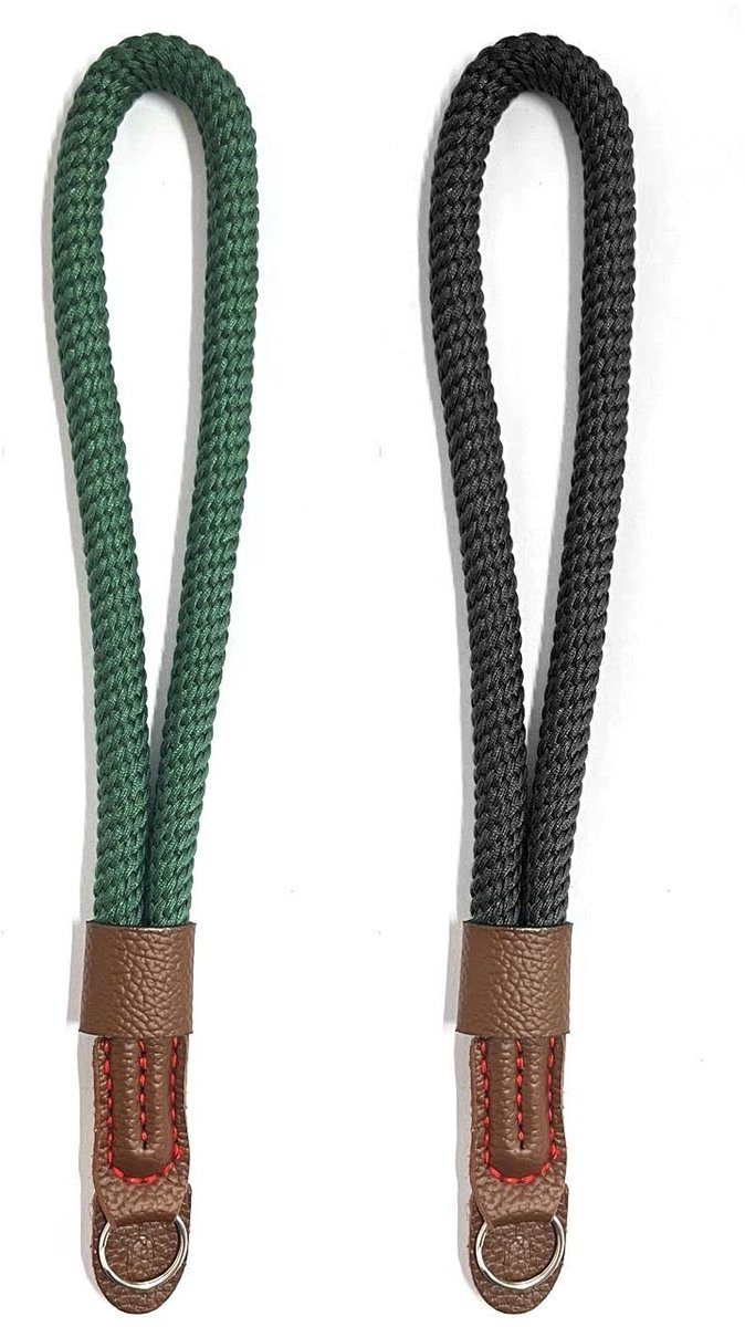 ONF3 - Camera Hand Strap - Verstelbare Camera Strap - Veilig en Comfortabel - Zwart en Groen - Nylon Camera Strap - Geschikt voor Veel Merken - ...