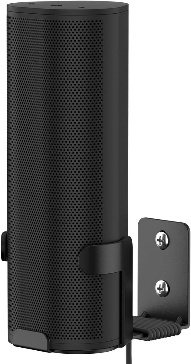 Metalen muurbeugel - Wandhouder speaker - Speaker ophangen - Premium staalconstructie - 12 x 7.7 x 6.4 cm - Zwart