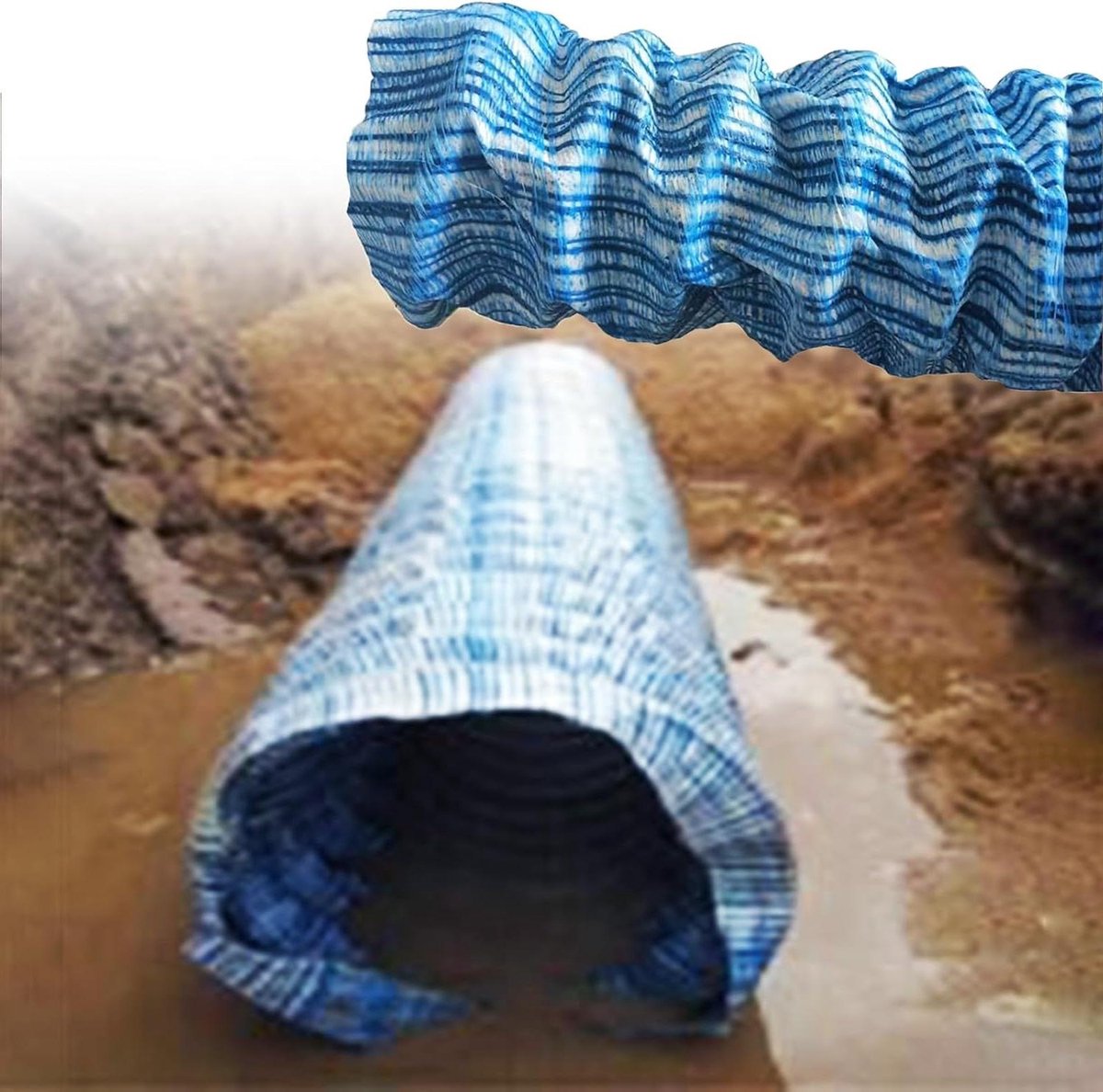 Drainageslang - Afvoerbuis - Tuin Natuurlijk Afvoeren - Flexibele Infiltratie - 50-100 mm - Zwart