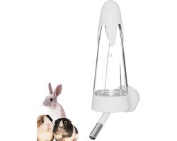 Waterfles Hamster - Drinkbakje Knaagdier - Kleine Dieren Voeden - Lekvrij Ontwerp - 120 ml - Wit