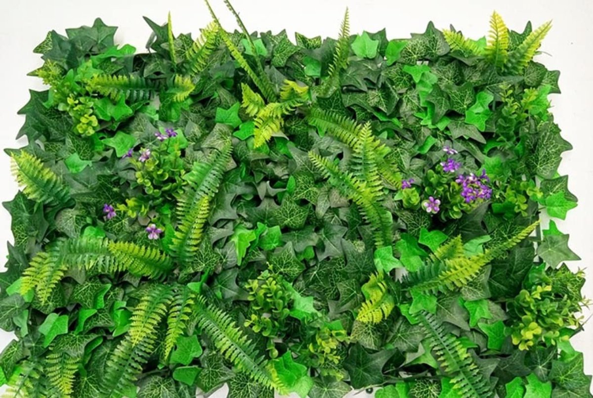 Store_9 - Kunstplant wandpanelen - Hyperrealistisch design - Melon leaves 40x60 cm - Voor binnen en buiten - Groene bladeren - Natuurlijk ogend - G...