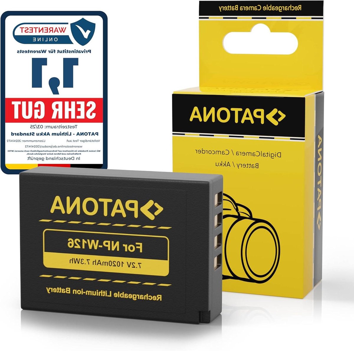 Camera Batterij - Oplaadbare Accu - Foto's Maken - Hoge Capaciteit - 1020mAh - Zwart