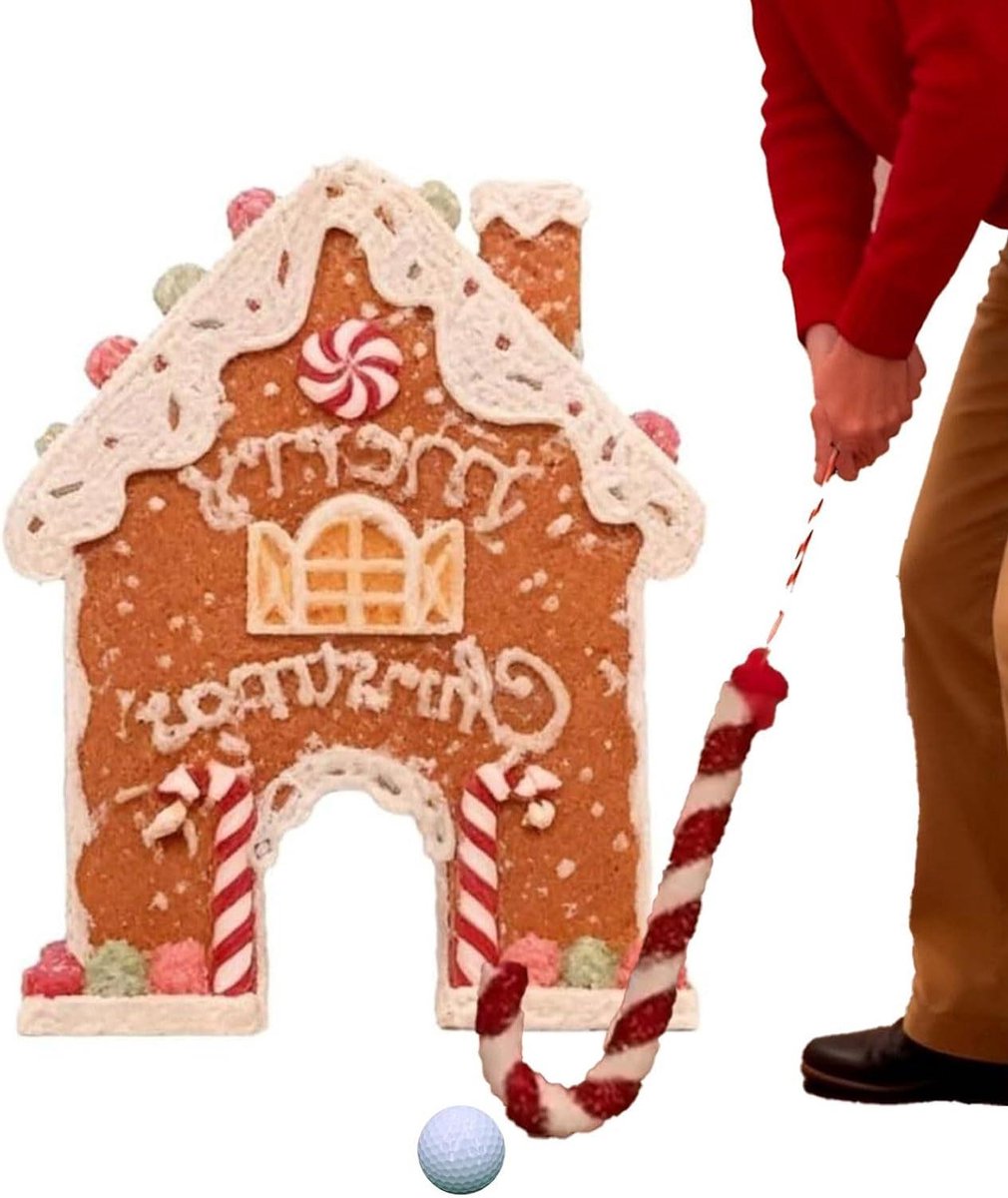 Kerstmis Gezins Spel - Peperkoek Speelgoed - Feestelijke Bijeenkomsten - Duurzaam Houten Ontwerp - 40 x 30 cm - Multicolor