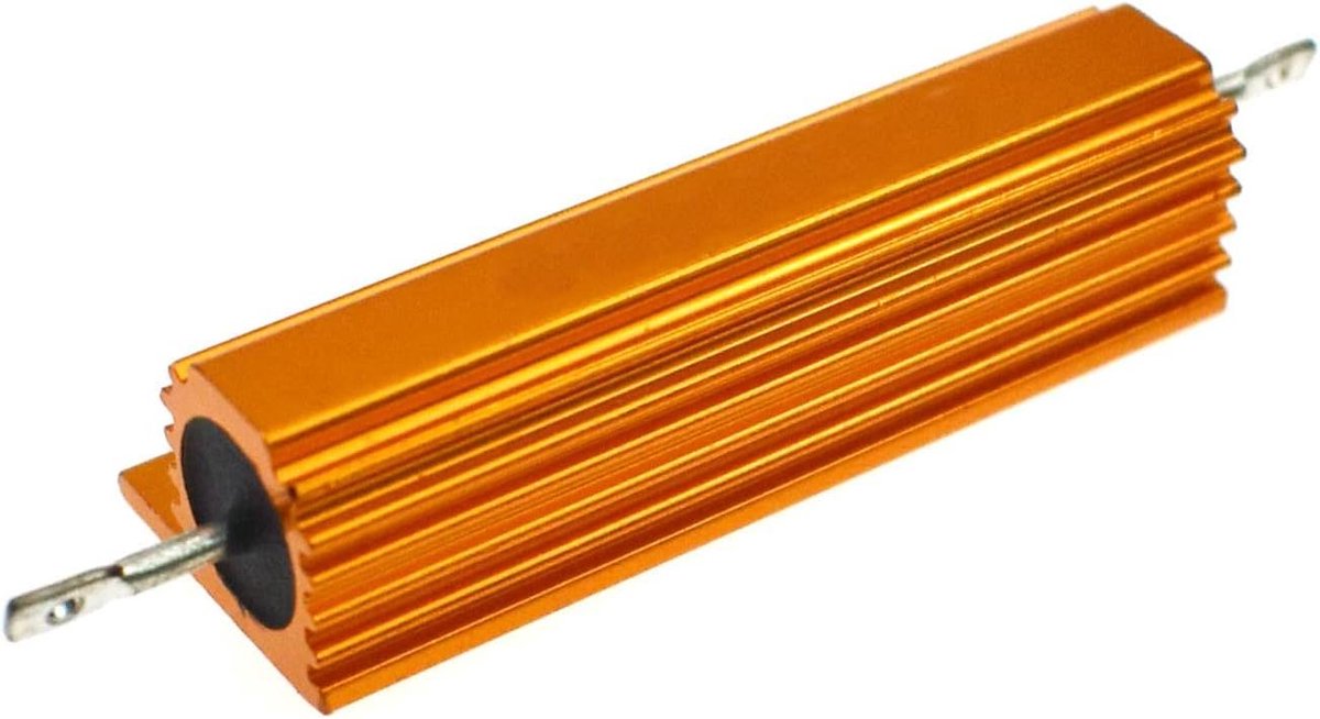 Aluminium Behuizing - Metaal Weerstand - Elektronica Reparatie - 200W Vermogen - 1 Ohm - Grijs