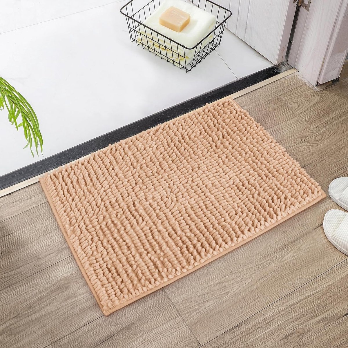 Antislip Badmat, Schimmelbestendig, 40 x 60 cm, Extra Zacht en Dun, Super Absorberend, Ideaal voor Badkamer en Douche