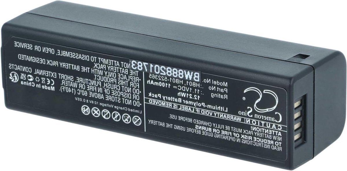 Camera Batterij - Reserveaccu Oplaadbaar - Fotografie - Hoge Capaciteit - 1100mAh 111V - Zwart