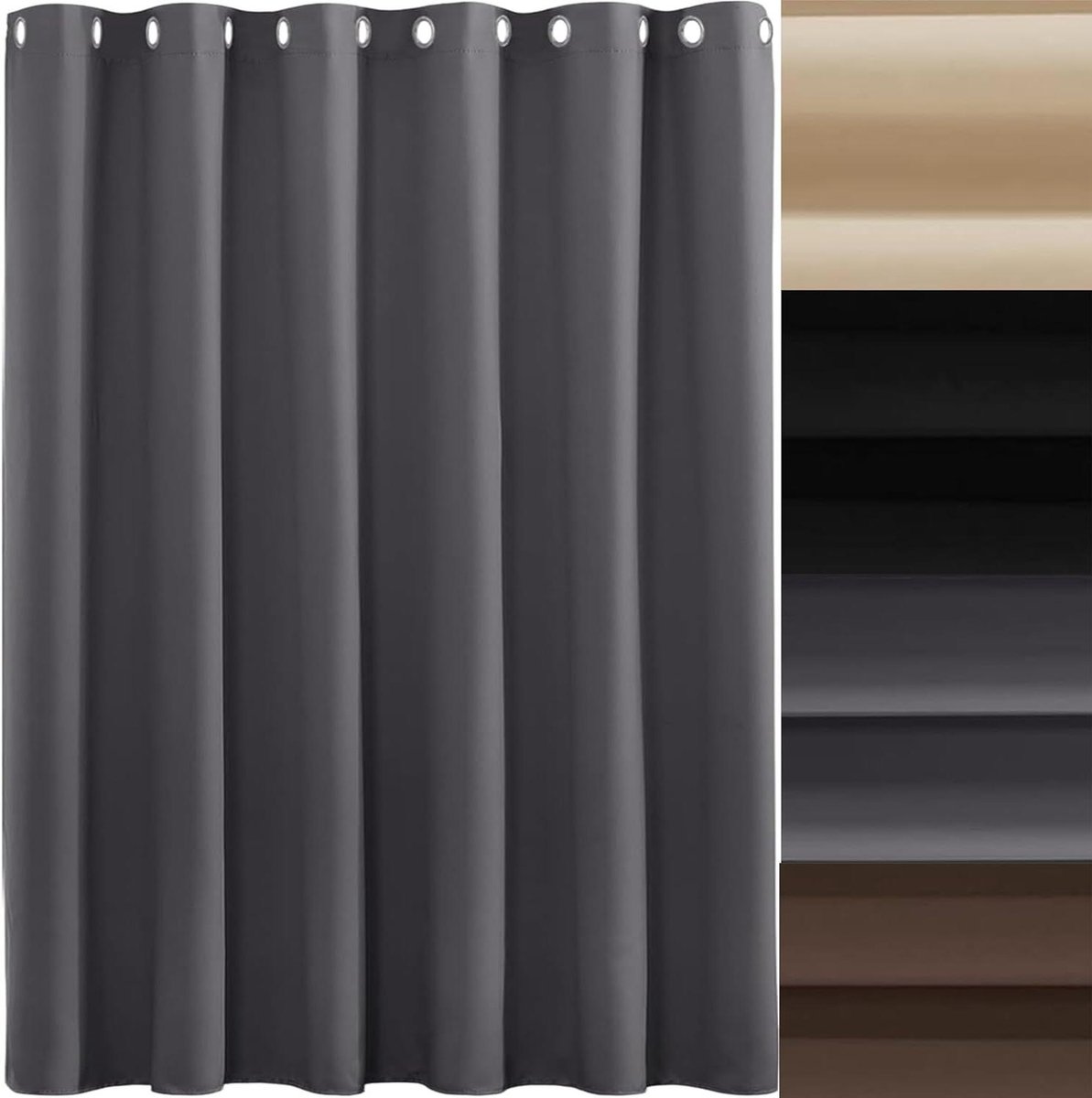 Verduisterende Gordijnen - Ringel Gordijnen - Slaapkamer Isolatie - Zachte Stof - 85x120 c