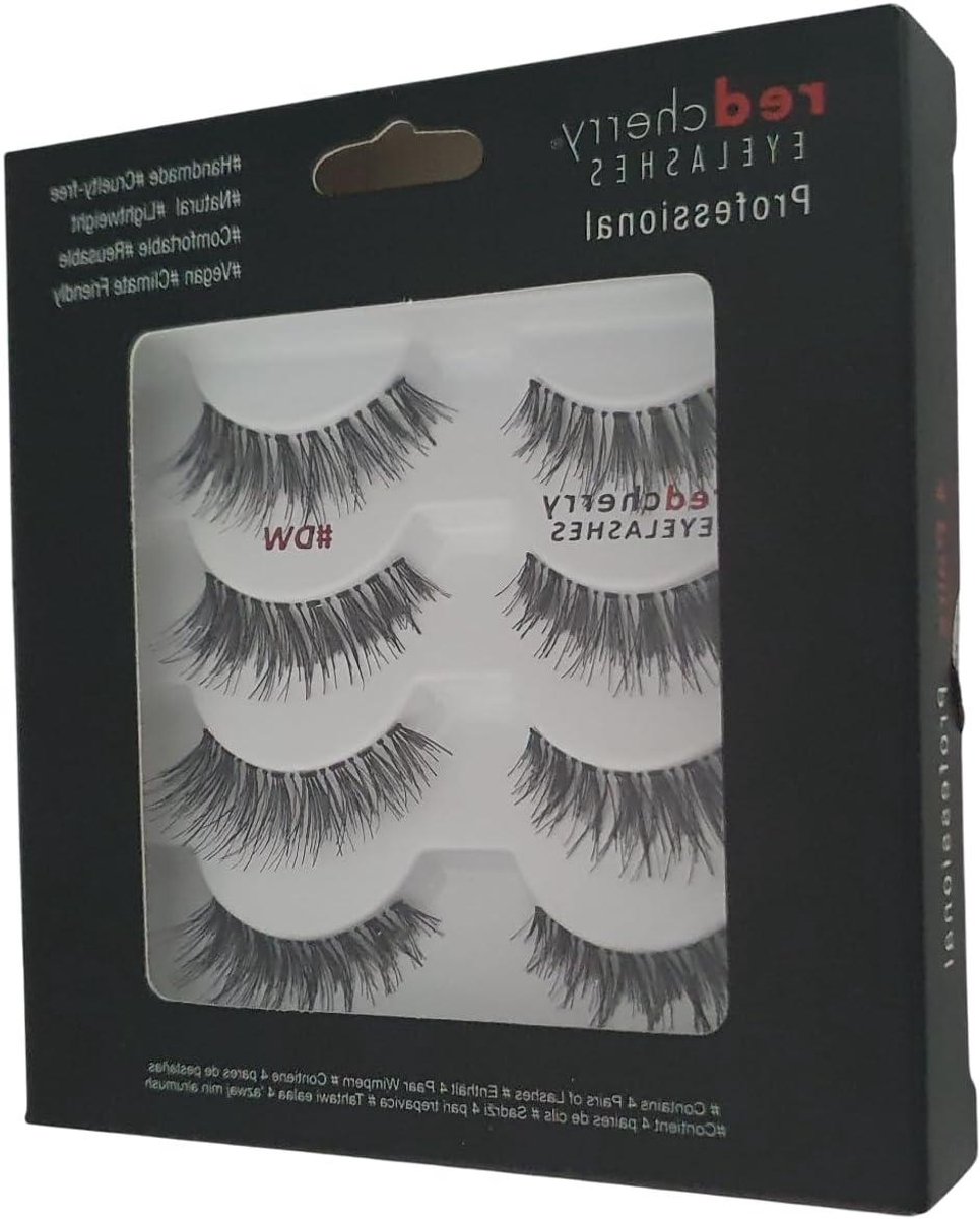 Valse wimpers - Dramatische look - Feestelijke gelegenheden - Handgemaakt design - 4 paar - Natuurlijk zwart