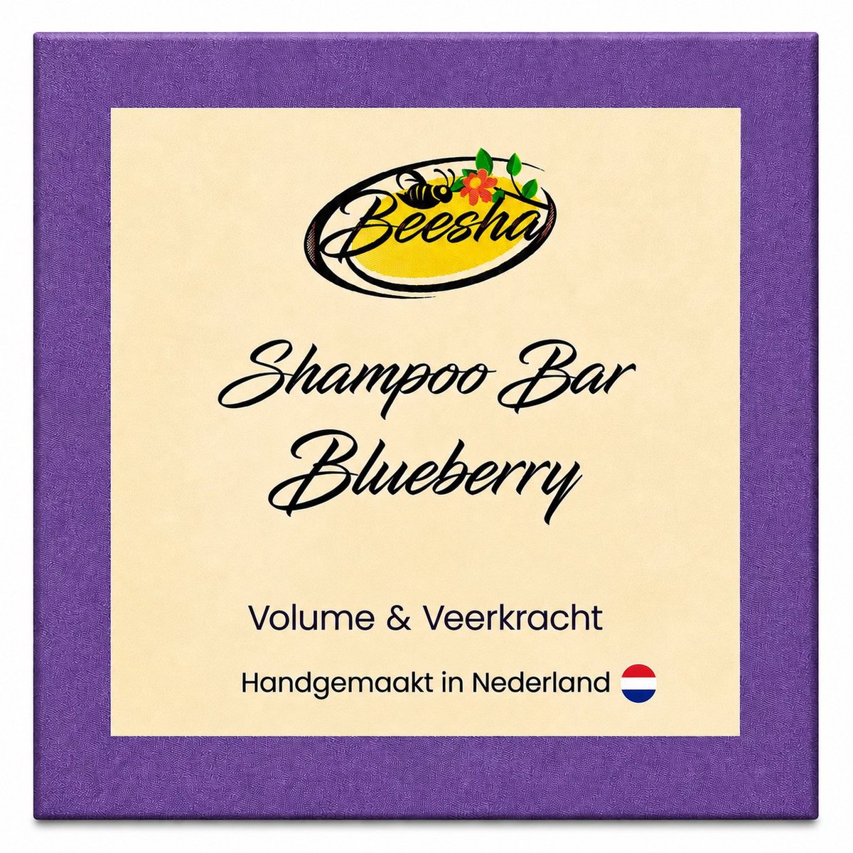 Beesha - Shampoo Bar Blueberry - Vegan - Sulfaatvrij - Parabeenvrij - CG Proof