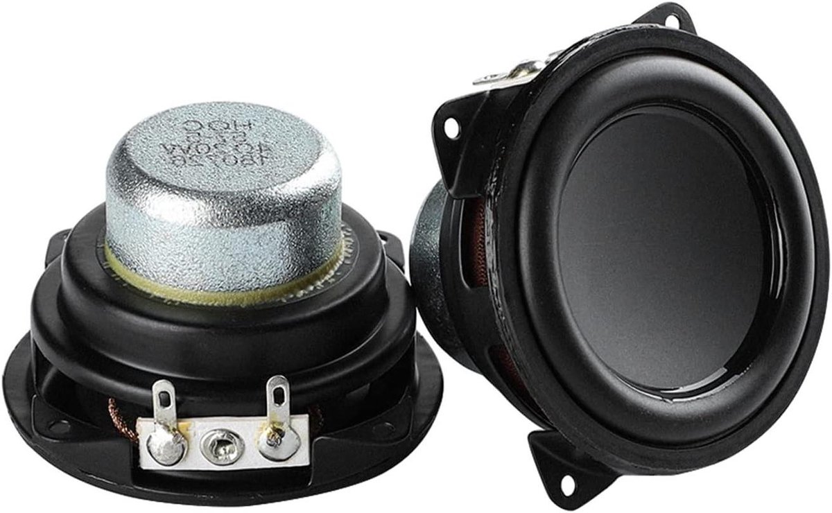 Boekenplankluidspreker - Hifi speaker - Home theater - Neodymium magneet - 2 inch - Zwart