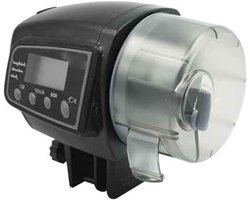 Automatische Visvoeder - Aquarium Voeder Dispenser - Vissen Voeren - LCD Scherm - 14 x 9 x 12 cm - Zwart