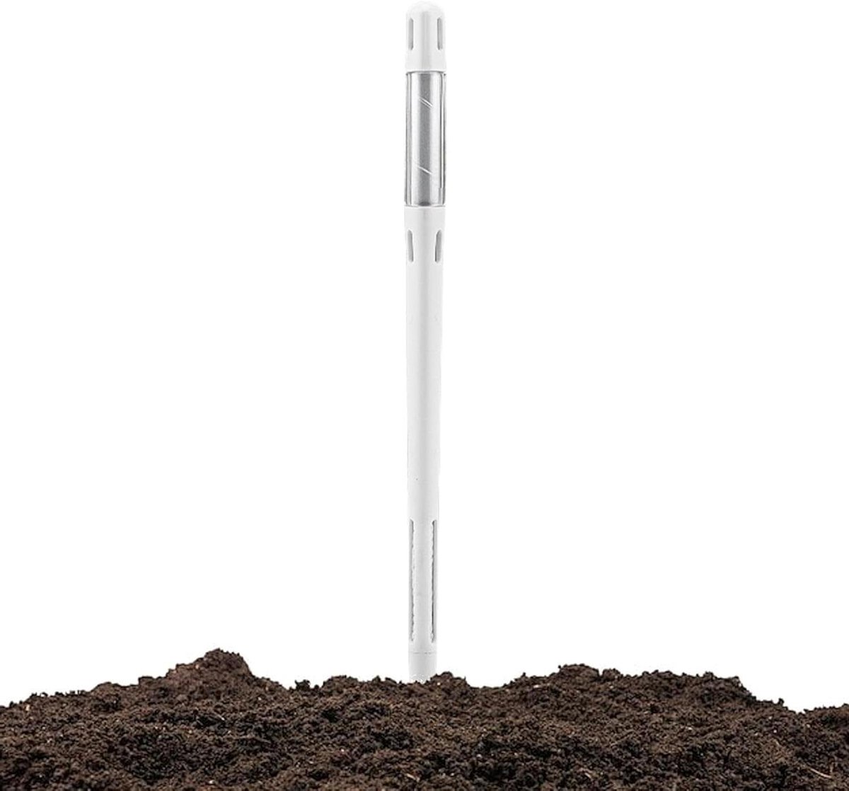 Bodemtester - Plantvochtigheidssensor - Plantenonderhoud - Batterijvrij ontwerp - 19 cm - Wit