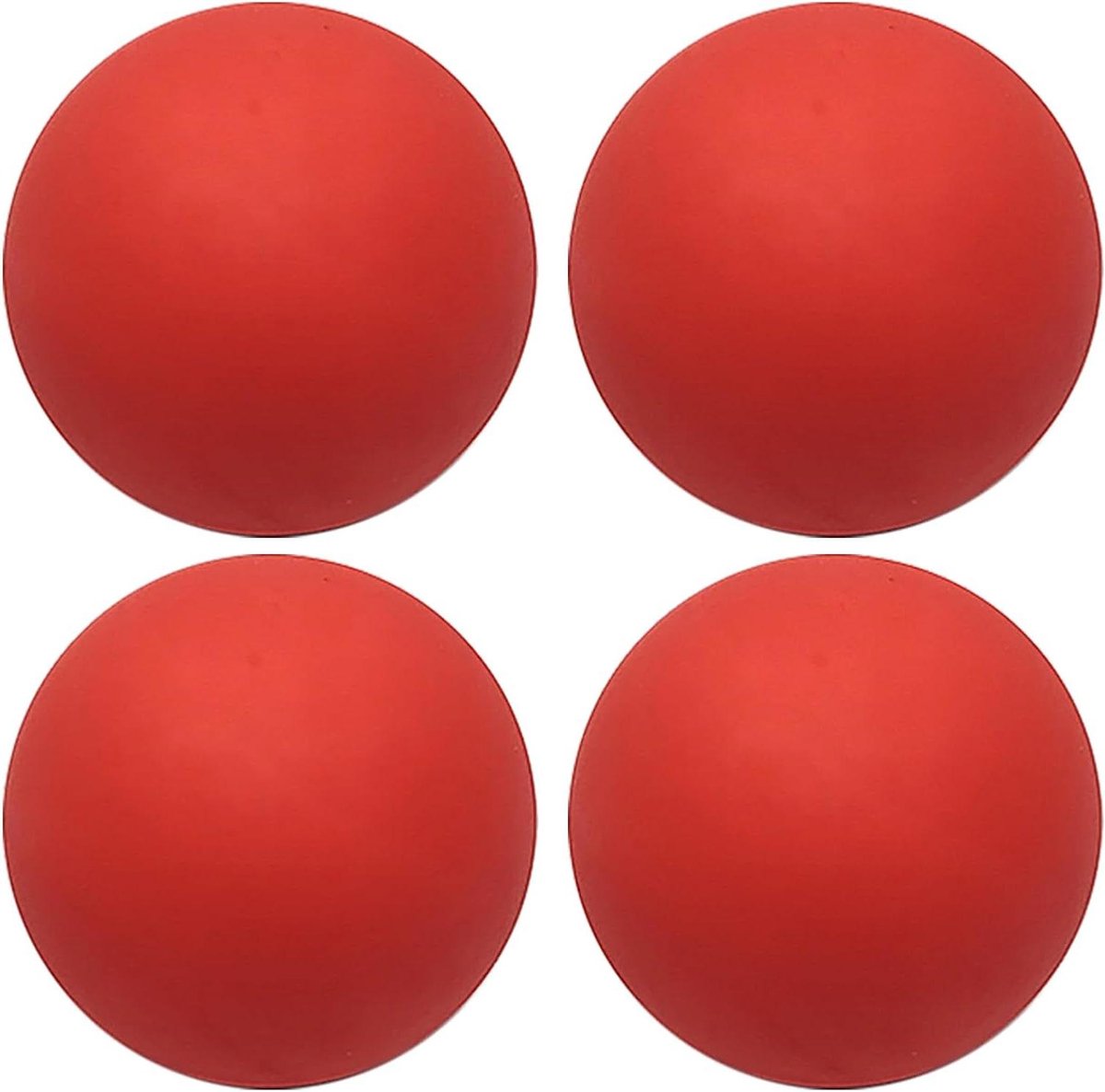 Squashballen Set - Dubbele Punt Ballen - Sport Training - Hoge Rebound - 6.1 cm - Rood