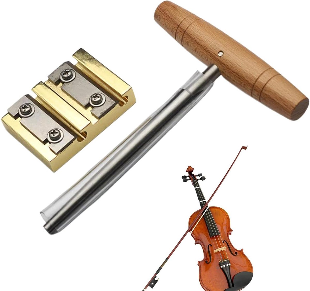 Gatruimer Schaaf Set - Stemknop Reparatie - Instrument Onderhoud - Conische Vorm - 1 26 - Metaal