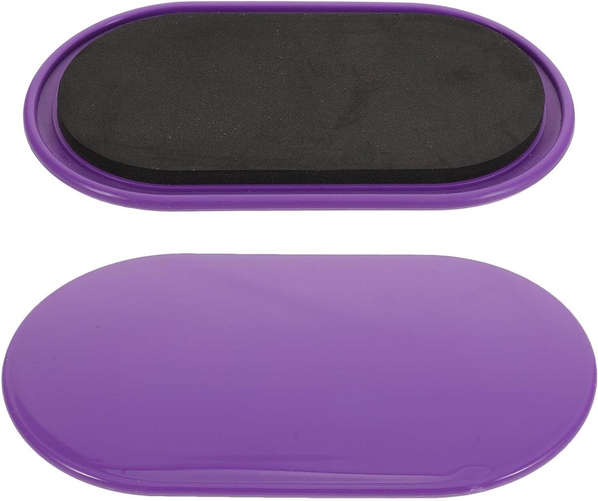 Fitness Glijplaten - Buikspier Schijven - Core Training - Dubbelzijdig Gebruik - 23x13x1 cm - Paars