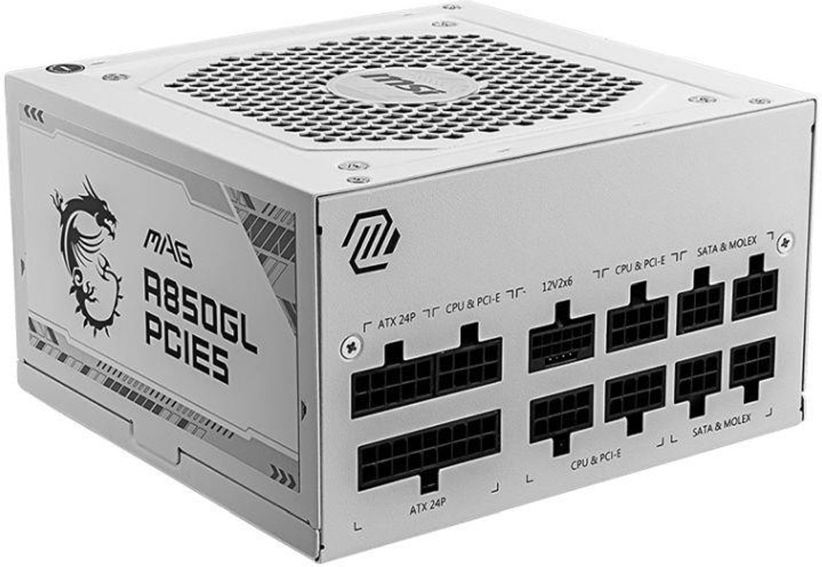 MSI MAG A850GL PCIE5 WHITE - 850 W