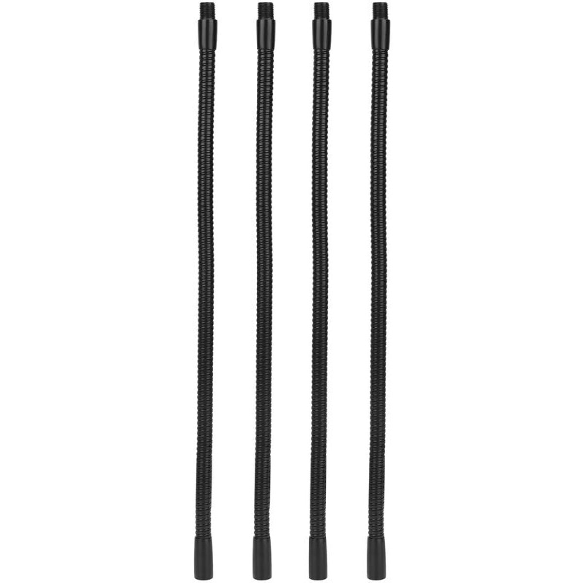 Aluminium zwanenhalsbuizen, 10 mm diageschikt voorer, flexibel, geschikt voor tafellampen en bureaulampen, 35 cm verlichtingsaccessoires, 4 stuks.