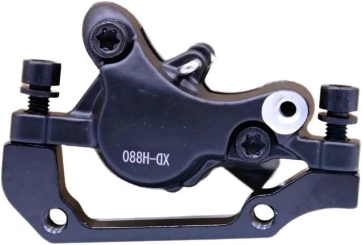 Hydraulische Fietsrem - Remklem Scooter - Veilig Fietsen - Betrouwbare Remkracht - 140/160mm Rotor - Rood