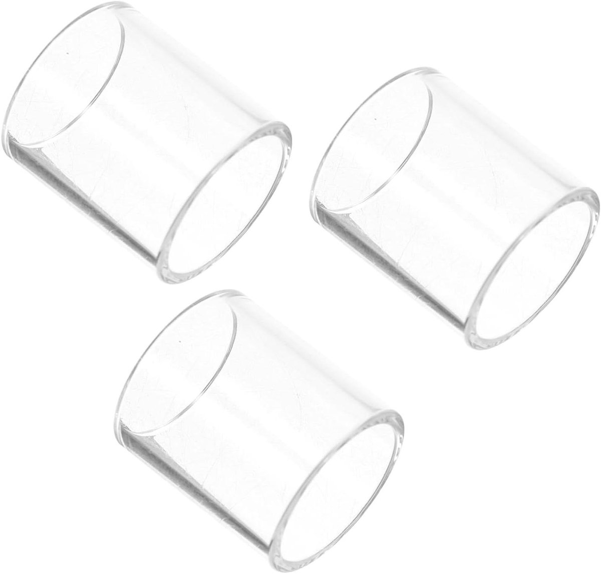 Gitaar Slide Set - Vinger Hulzen - Muziek Maken - Transparant Glas - 3 Stuks - Transparant