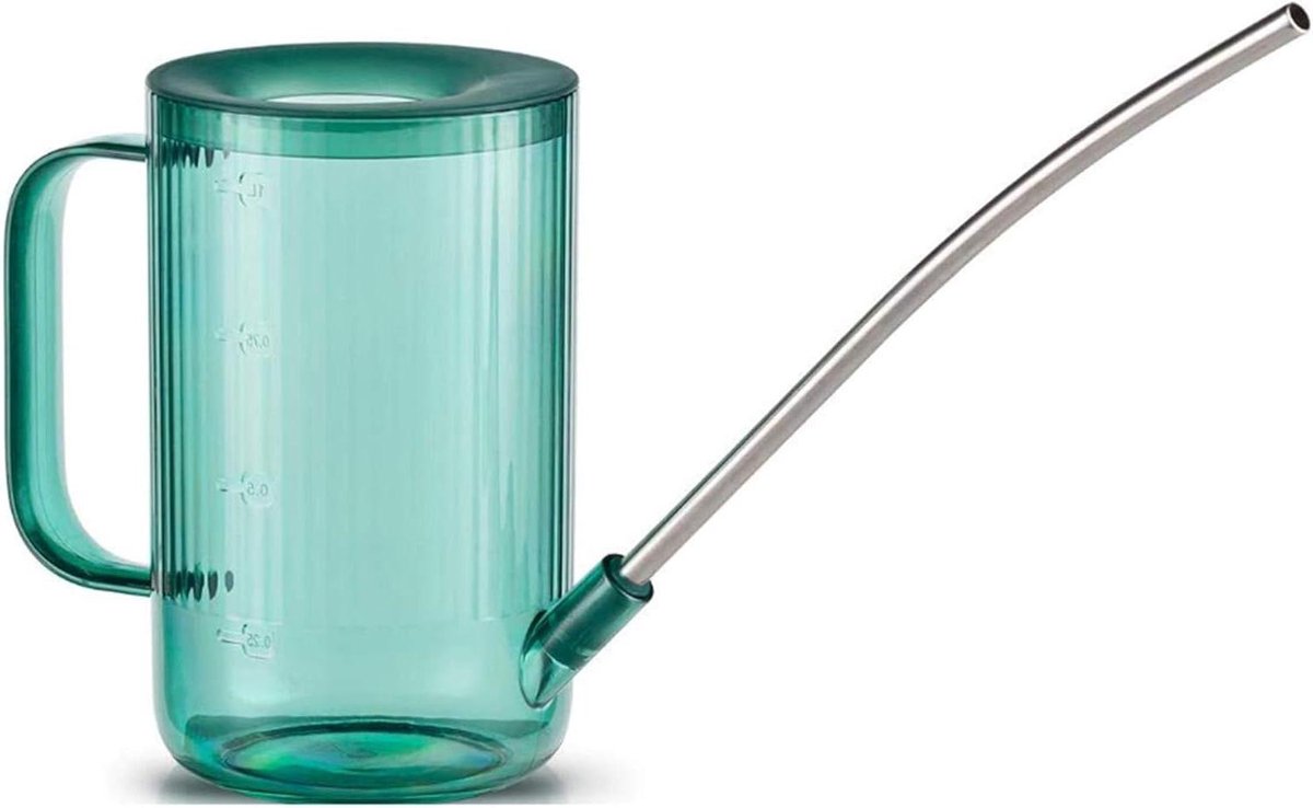 Gieter Met Tuit - Watergeefkan Planten - Planten Water Geven - Lange Gelijkmatige Uitloop - 1 Liter Capaciteit - Groen