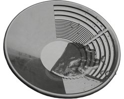 Goudzeefbak - Mijnbak Pannenbak - Goud Delven - Concave groefontwerp - 38 cm - Zwart