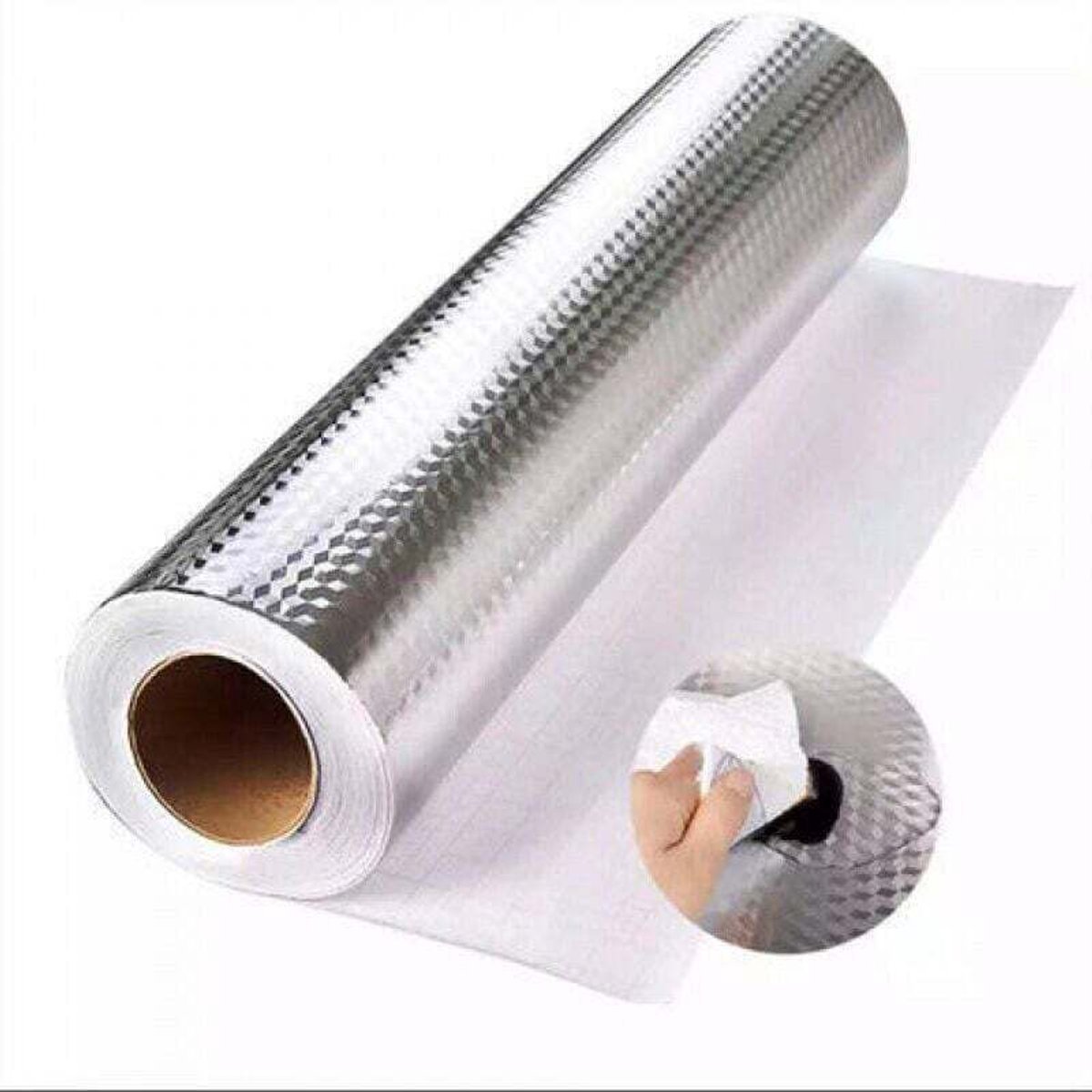 3D-raster - 1 rol zelfklevende aluminiumfolie, 40 cm x 5 m, om te koken.