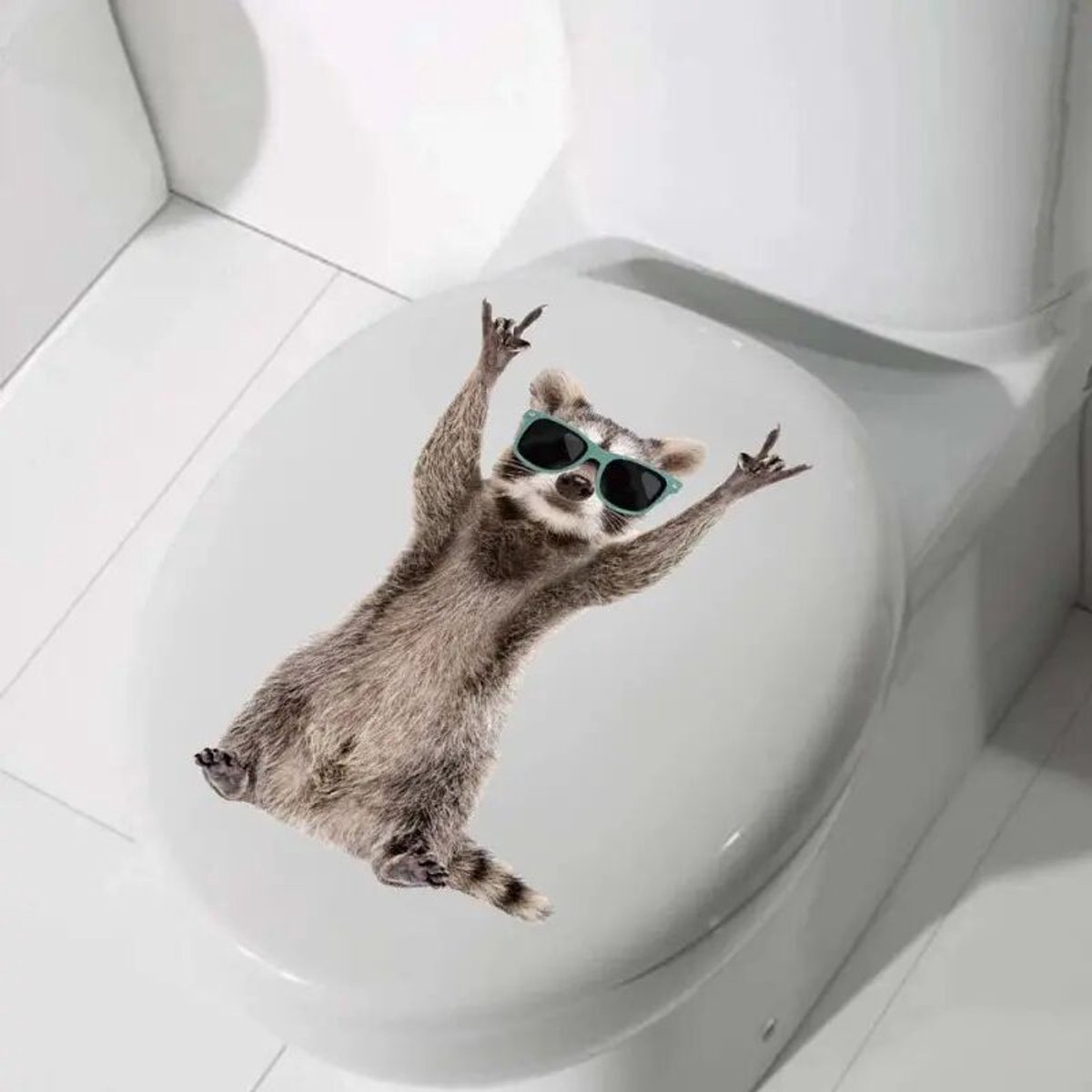 3D kattenstickers, schattige katten muurstickersgeschikt voor de badkamer, waterdichte en verwijderbare dieren muurstickers, 30 x 20 cm